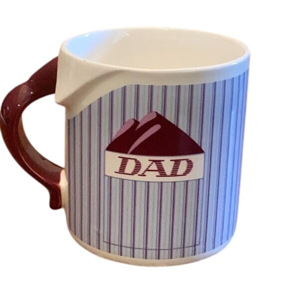 Dad Mug Shirt Collar Design Ceramic Coffee Tea Cup - Picture 1 of 8
